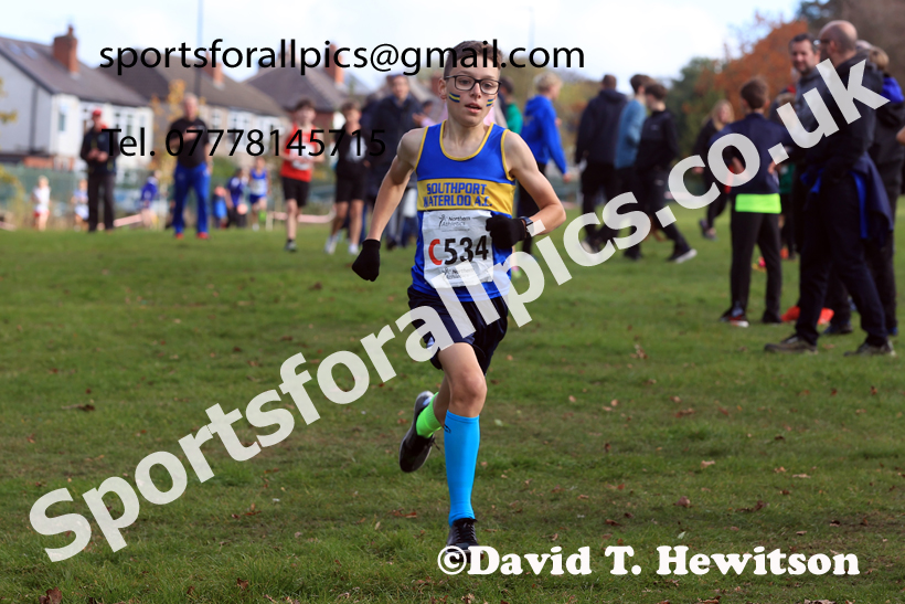 Boys Under-14s 2026 Northern Cross Country Relays, Graves Park, Sheffield. Photo: David T. Hewitson/Sports for All Pics